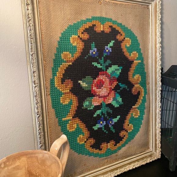 Victorian Rose Needle Point - Picture 4 of 8